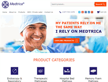 Tablet Screenshot of medtrica.com